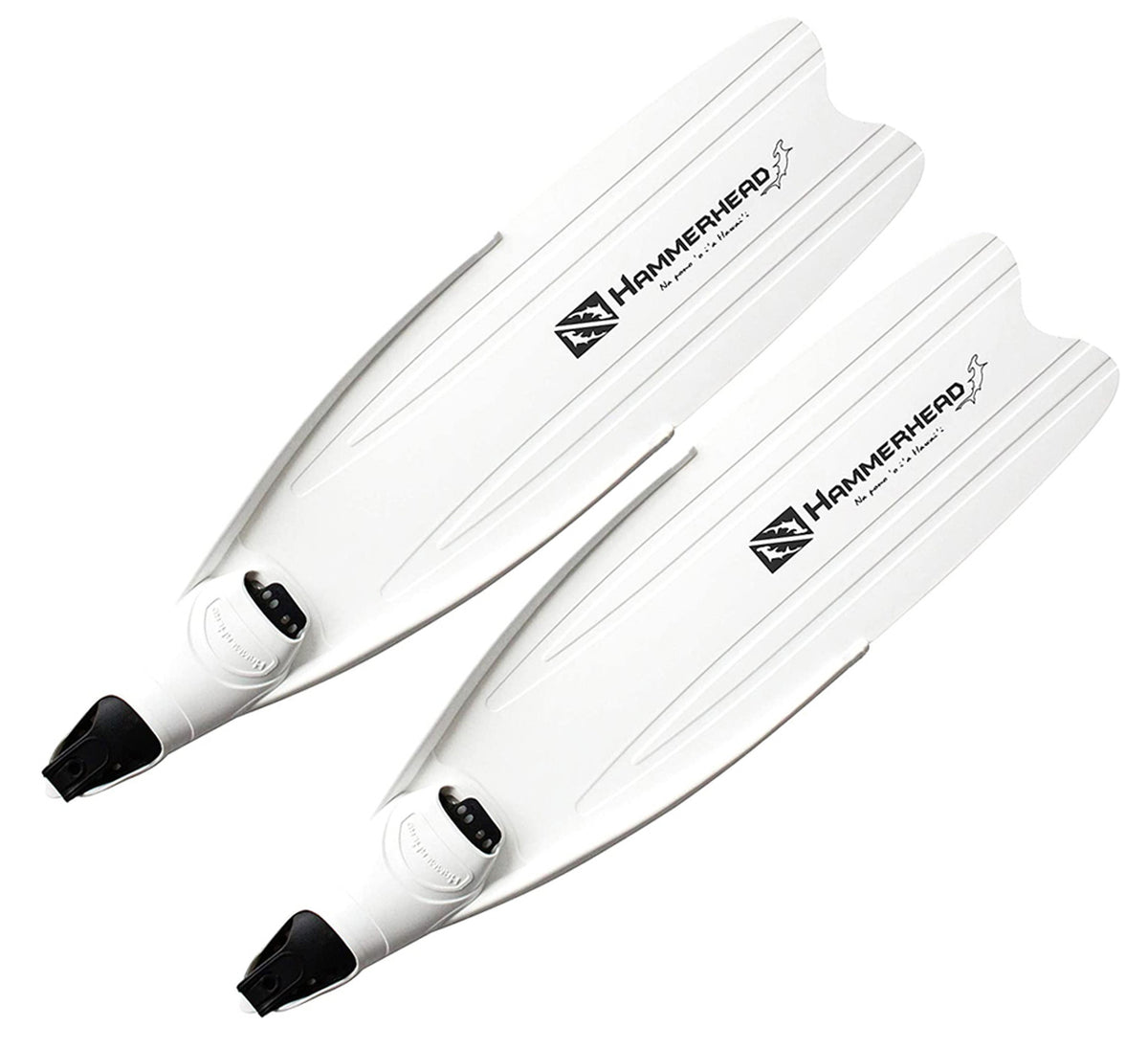 Hammerhead Plastic White Kaudal Fins nautilusspearfishing
