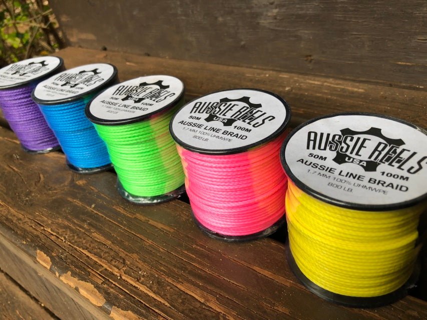 aussie fishing reels Aussie 1.7mm Dyneema Braid Spearfishing Line 50m