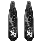 DiveR Mermaid Monochrome Carbon Fiber Long Fin Blades