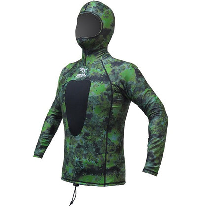 IST Spearfishing Camo Rashguard Top 1mm