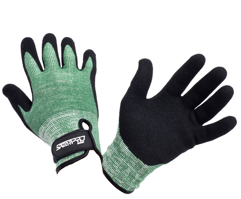 SpearPro Dyneema Green Spearfishing Gloves