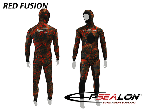 Epsealon Fusion Red Dive Wetsuit 1.5mm - 7mm