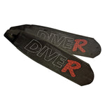 DiveR Innegra Black Carbon Fiber Fins