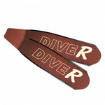 DiveR Copper Red Carbon Fins